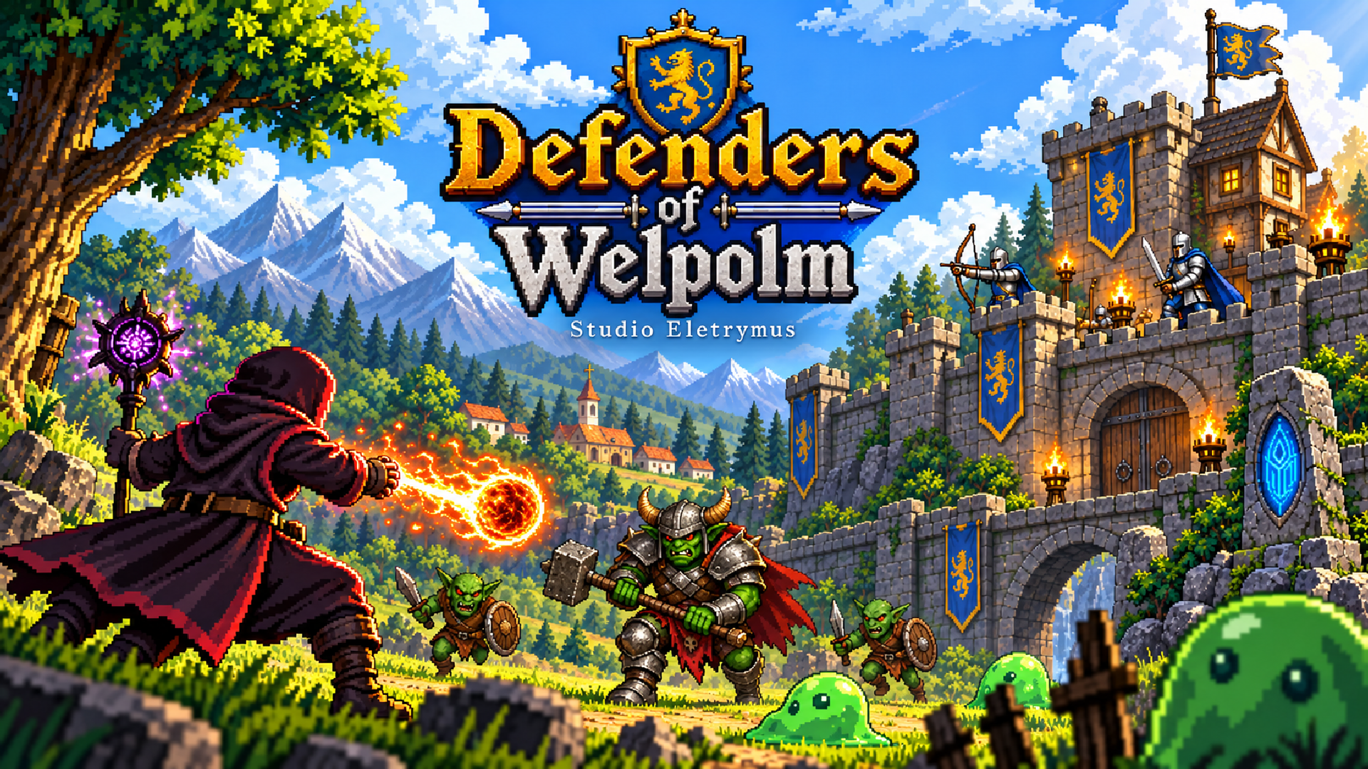 Propagační pixelartový obraz Defenders of Welpolm